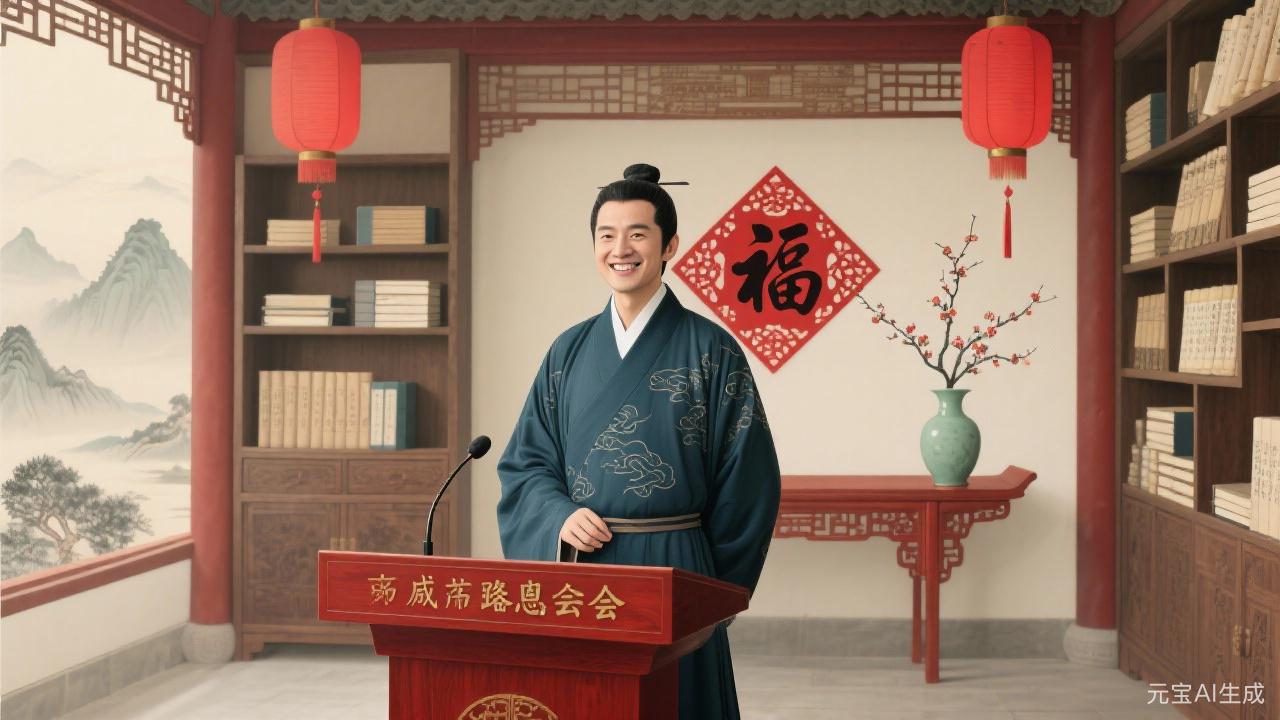 轩辕意于宸京珞恩会馆新年致辞